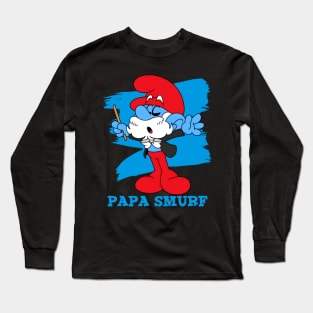 papa smurf Long Sleeve T-Shirt